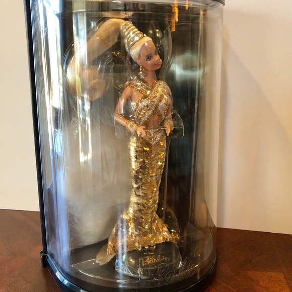 Bob Mackie Gold Barbie Doll NRFB - Picture 4 of 9